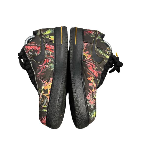 Nike Air Force 07' Sneakers LV8 Tropical Palm Black Mens Size 10 - Picture 3 of 7